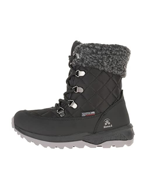 Kamik Kids Gemini Winter Boots,Charcoal/Fuchsia,