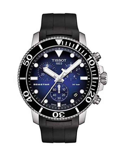 Tissot Men's Seastar 660/1000 Stainless Steel Casual Watch Black T1204171704100