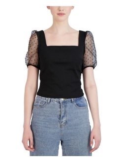 BCBGeneration Puff Sleeve Top