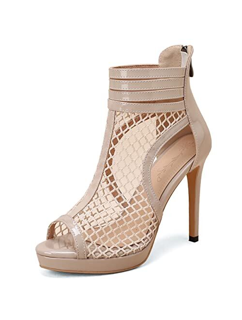 Roimaash Fashion High Top Sandals Stiletto High Heels