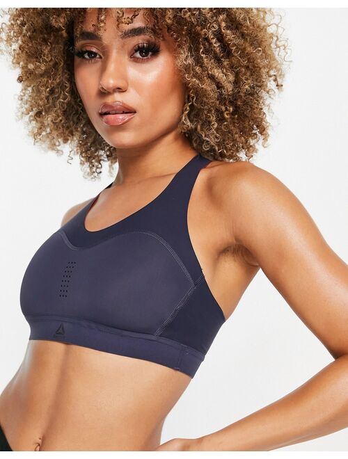 Reebok Pure Move bra in heritage navy