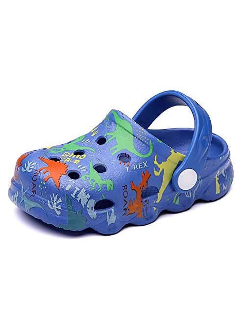 INMINPIN Kids Cute Clogs Cartoon Garden Shoes Boys Girls Slides Slippers Indoor Outdoor Children Water Shower Beach Pool Sandals