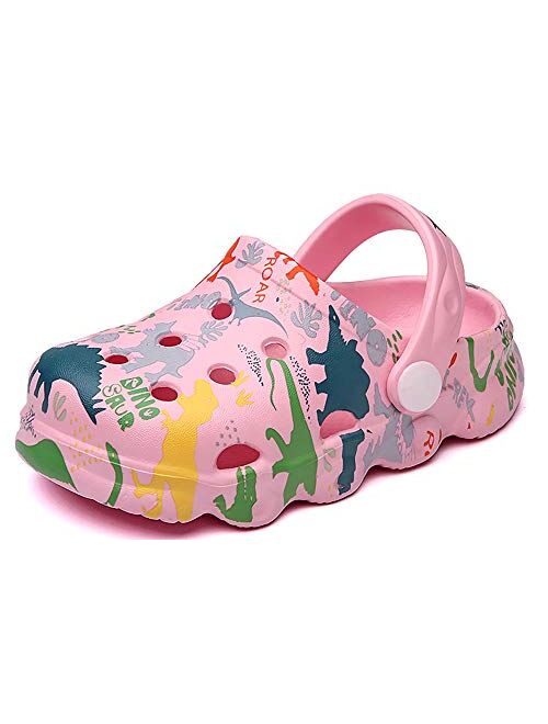 INMINPIN Kids Cute Clogs Cartoon Garden Shoes Boys Girls Slides Slippers Indoor Outdoor Children Water Shower Beach Pool Sandals