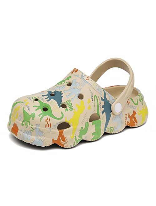 INMINPIN Kids Cute Clogs Cartoon Garden Shoes Boys Girls Slides Slippers Indoor Outdoor Children Water Shower Beach Pool Sandals