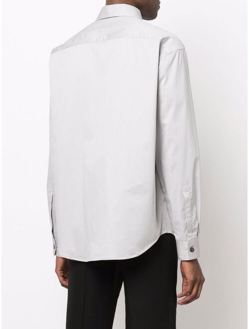 Giorgio Armani long-sleeve cotton-blend shirt