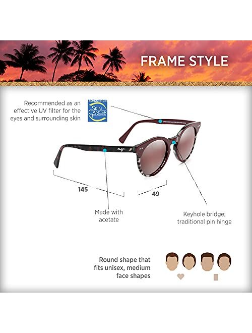 Maui Jim Upside Down Falls W/Patented Polarizedplus2 Lenses Classic Sunglasses