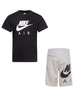 Little Boys Air Shorts and T-shirt, 2 Piece Set