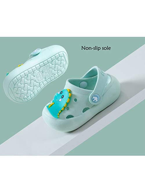 WZCSLM Cartoon Animal Flip Flop Sandals Kids Boys&Girl Hole Shoes Clogs