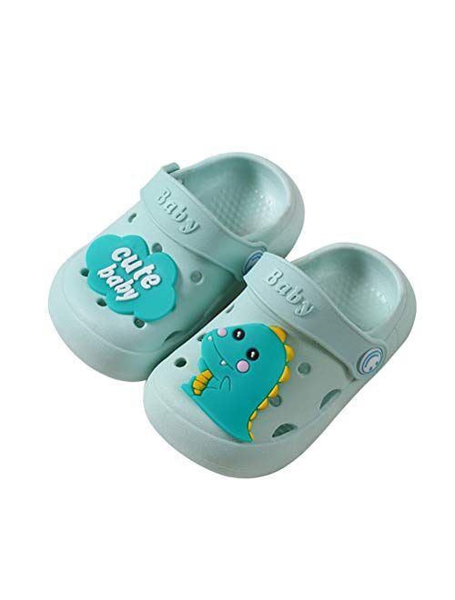 WZCSLM Cartoon Animal Flip Flop Sandals Kids Boys&Girl Hole Shoes Clogs