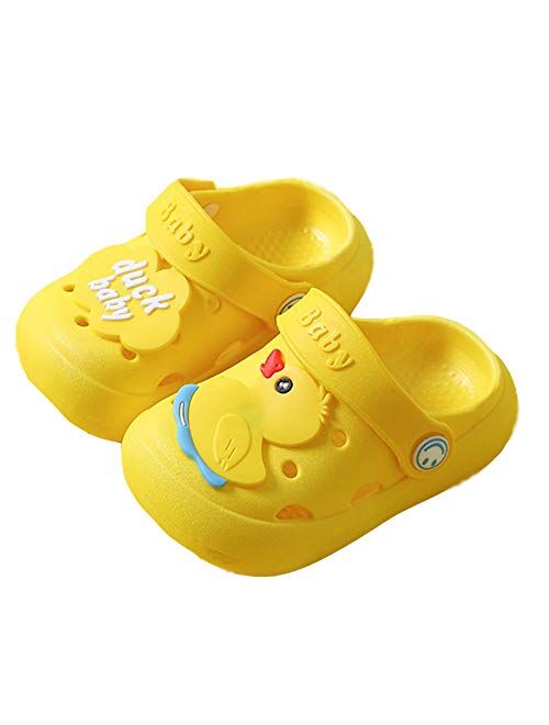 WZCSLM Cartoon Animal Flip Flop Sandals Kids Boys&Girl Hole Shoes Clogs