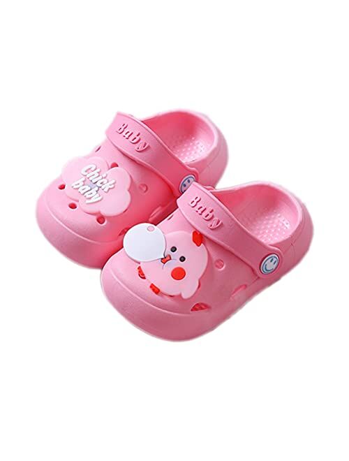 WZCSLM Cartoon Animal Flip Flop Sandals Kids Boys&Girl Hole Shoes Clogs