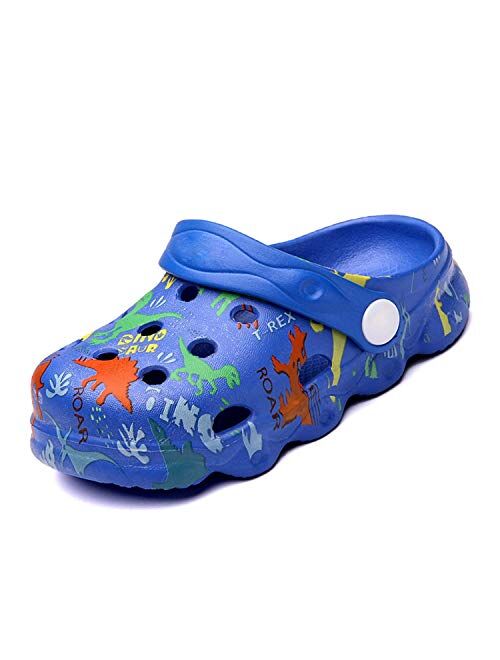 Cerythrina Boys Girls Clogs Cute Cartoon Animal Garden Shoes Lightweight Slides Slippers Slip-on Sandals (Infant/Toddler/Little Kid)