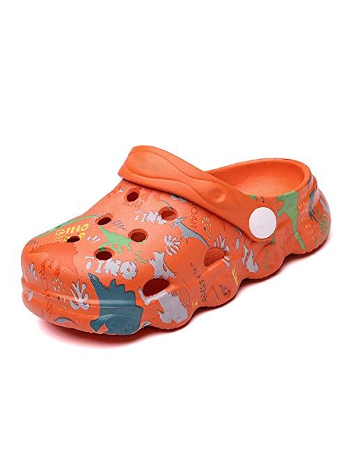 Cerythrina Boys Girls Clogs Cute Cartoon Animal Garden Shoes Lightweight Slides Slippers Slip-on Sandals (Infant/Toddler/Little Kid)