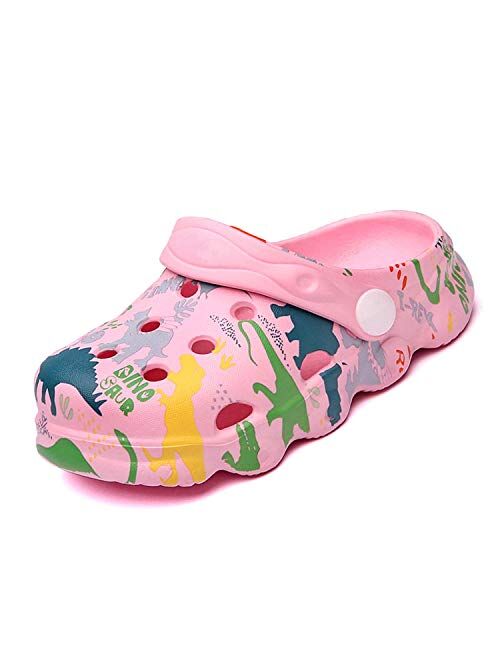 Cerythrina Boys Girls Clogs Cute Cartoon Animal Garden Shoes Lightweight Slides Slippers Slip-on Sandals (Infant/Toddler/Little Kid)