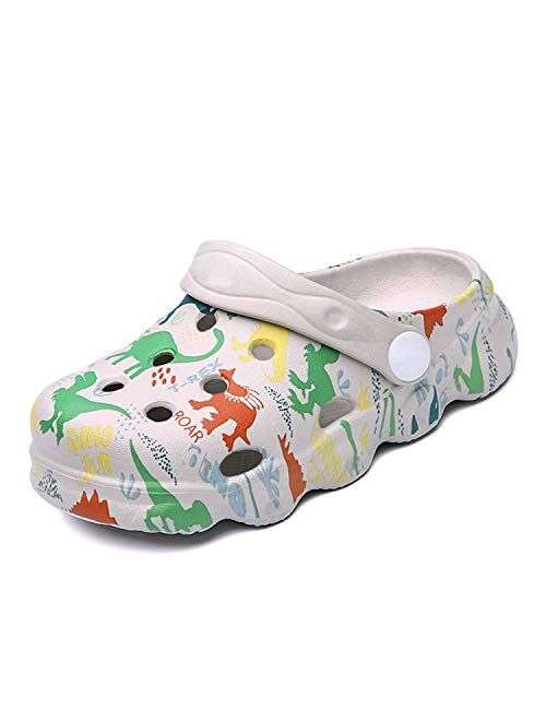 Cerythrina Boys Girls Clogs Cute Cartoon Animal Garden Shoes Lightweight Slides Slippers Slip-on Sandals (Infant/Toddler/Little Kid)