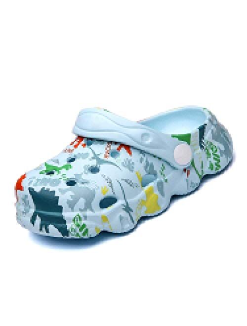 Cerythrina Boys Girls Clogs Cute Cartoon Animal Garden Shoes Lightweight Slides Slippers Slip-on Sandals (Infant/Toddler/Little Kid)