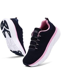 Walking Shoes Women Slip on Tennis Fashion Sneakers with Arch Support Lightweight Non Slip