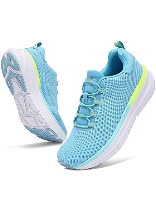 STQ Walking Shoes Women Slip on Tennis Fashion Sneakers with Arch Support Lightweight Non Slip