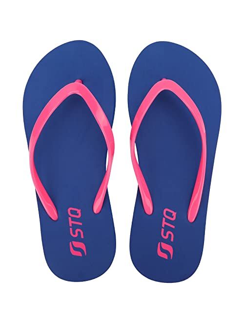 STQ Flip Flops Womens Lightweight Summer Beach Sandals Soft Shower Shoes