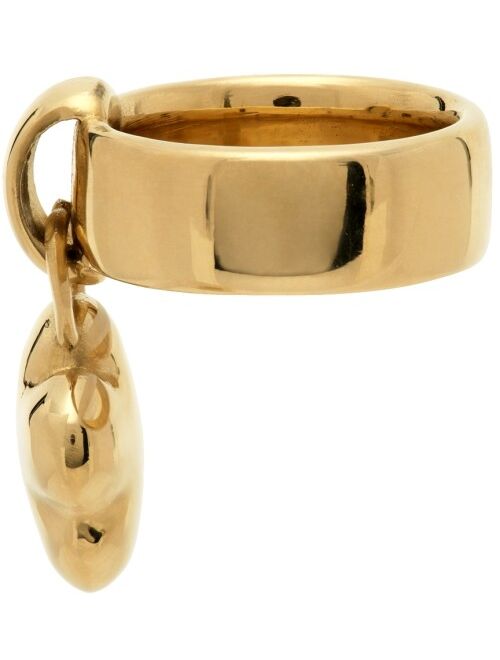 Laura Lombardi Gold Fiorella Charm Ring