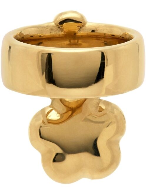 Laura Lombardi Gold Fiorella Charm Ring