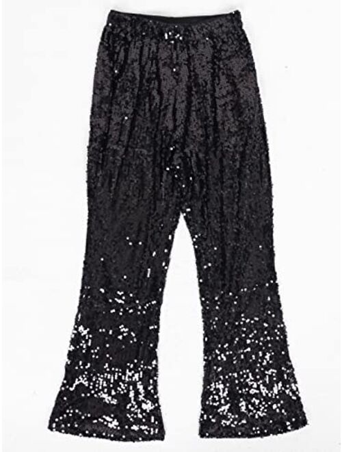 sparkly flare pants