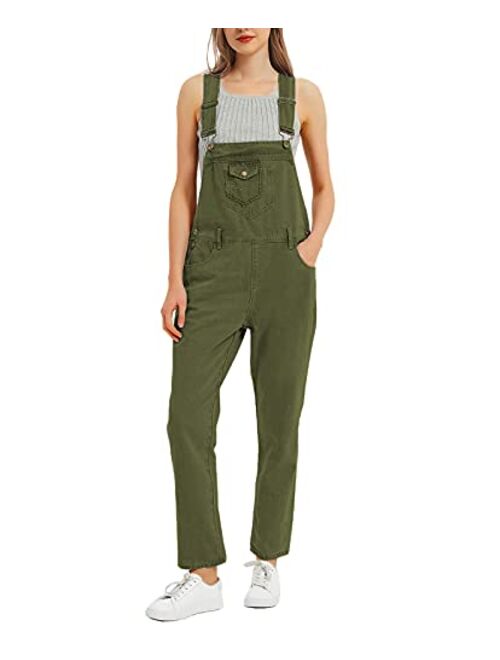 Anna Kaci Anna-Kaci Womens Loose Denim Overalls Pants Fashion Bib Jeans Jumpsuits for Women