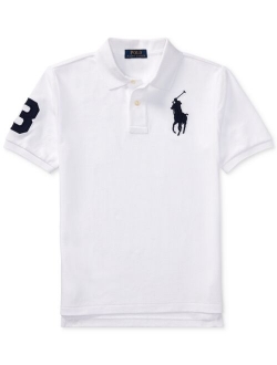 Big Boys Mesh Cotton Polo