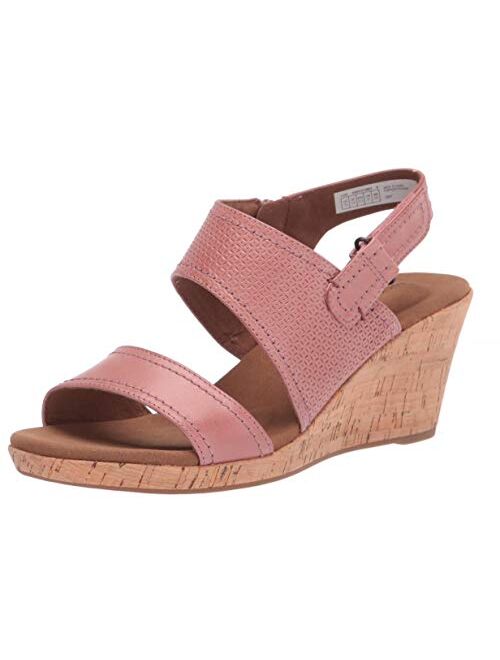 Rockport Women's Briah Asym 2 Piece Heeled Sandal