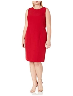 Crew-Neck Sheath Dress