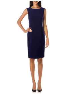 Crew-Neck Sheath Dress