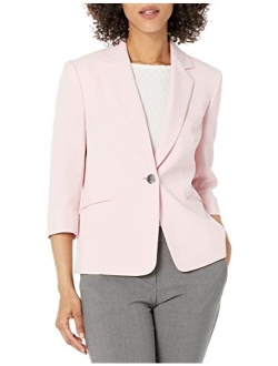 One-Button Long Sleeve Jacket