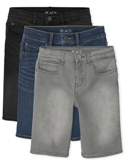 Boys Stretch Denim Shorts