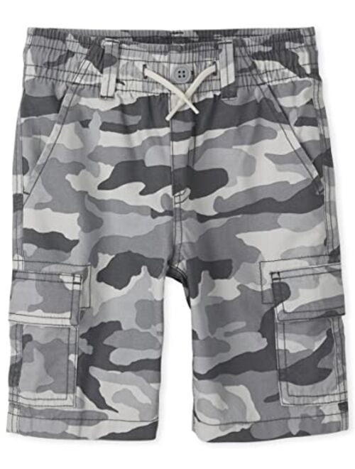 The Children's Place Boys Cotton Pull on Cargo Shorts