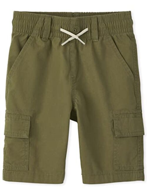 The Children's Place Boys Cotton Pull on Cargo Shorts