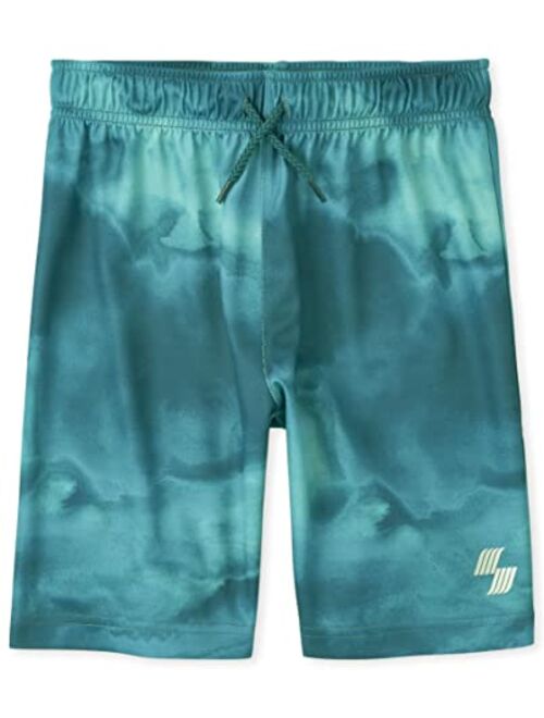 The Children's Place 2 Pack Boys Moisture Wicking, Quick Drying Performance Basketball Shorts