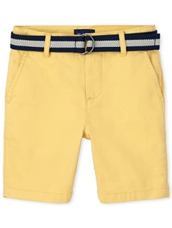 Boys Belted Chino Shorts