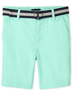 Boys Belted Chino Shorts