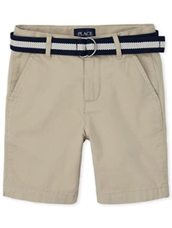 Boys Belted Chino Shorts