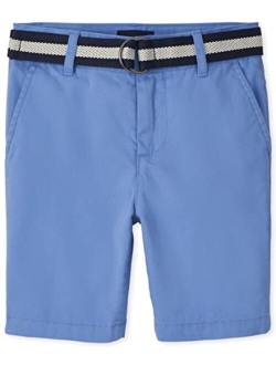 Boys Belted Chino Shorts