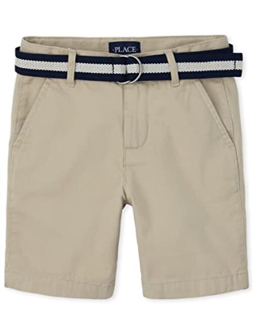 The Children's Place Boys Belted Chino Shorts