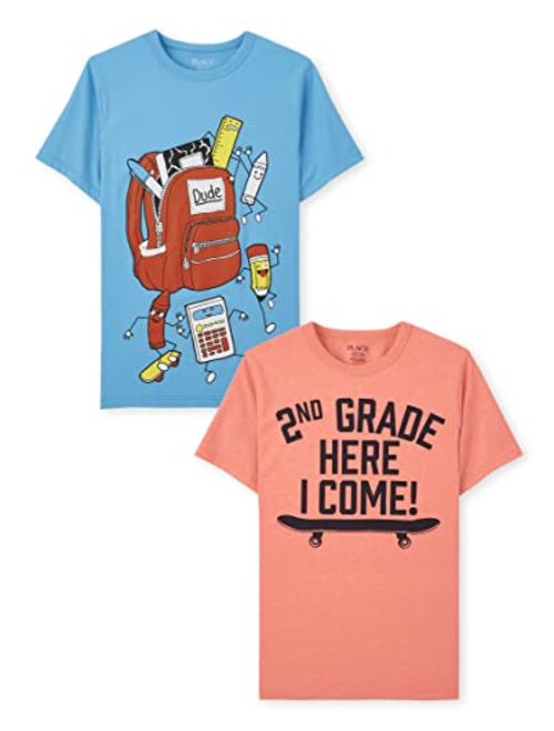 The Children's Place Boys Short Sleeve Graphic T- Shirt 2-pack