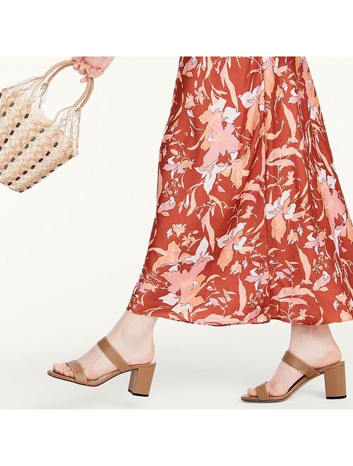 J.Crew Lucie double-strap block-heel sandals