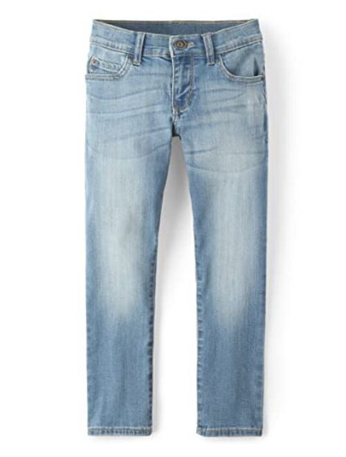 The Children's Place Boys' Stretch Straight Leg Jeans