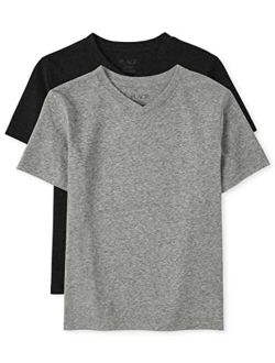 Boys V Neck Top 2-Pack