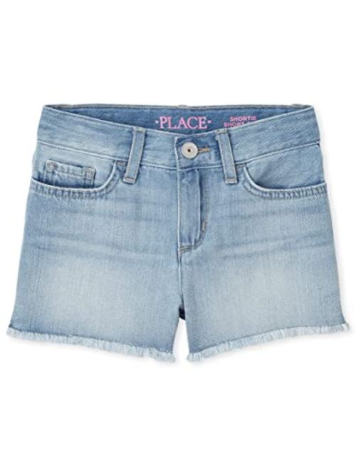 The Children's Place Girls Denim Shortie Shorts