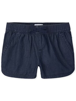 Single Girls Denim Pull on Shorts