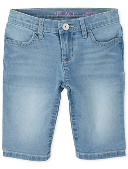 The Children's Place Single Girls Denim Skimmer Shorts