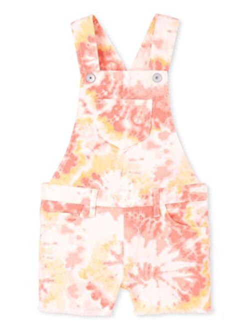 The Children's Place Girls Tie Dye Twill Shortalls