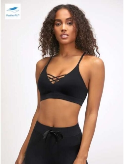 GLOWMODE FeatherFit Lace-Up Sports Bra